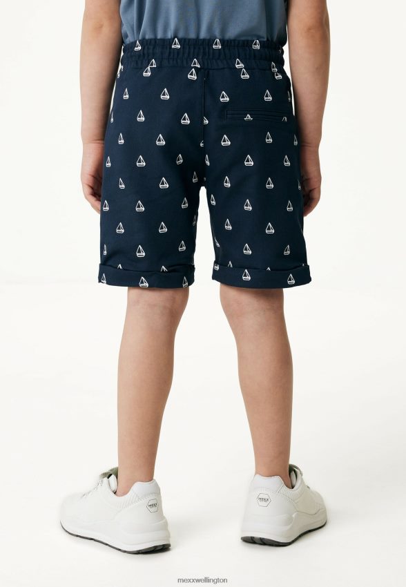 Boys Mexx Blue Chino Shorts With Roll Up Cuff Navy 2B480T882