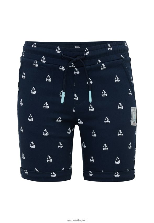 Boys Mexx Blue Chino Shorts With Roll Up Cuff Navy 2B480T882