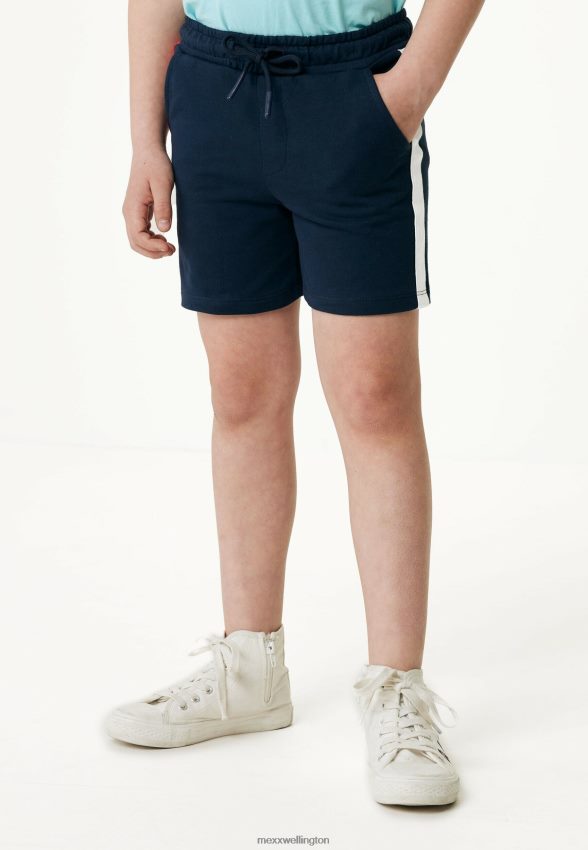 Boys Mexx Blue Sweatshorts With Printed Stripes Navy 2B480T884