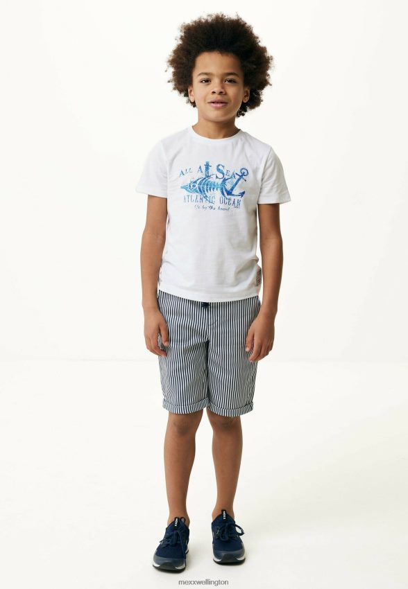 Boys Mexx White Chino Shorts With Roll Up Cuff Off 2B480T883