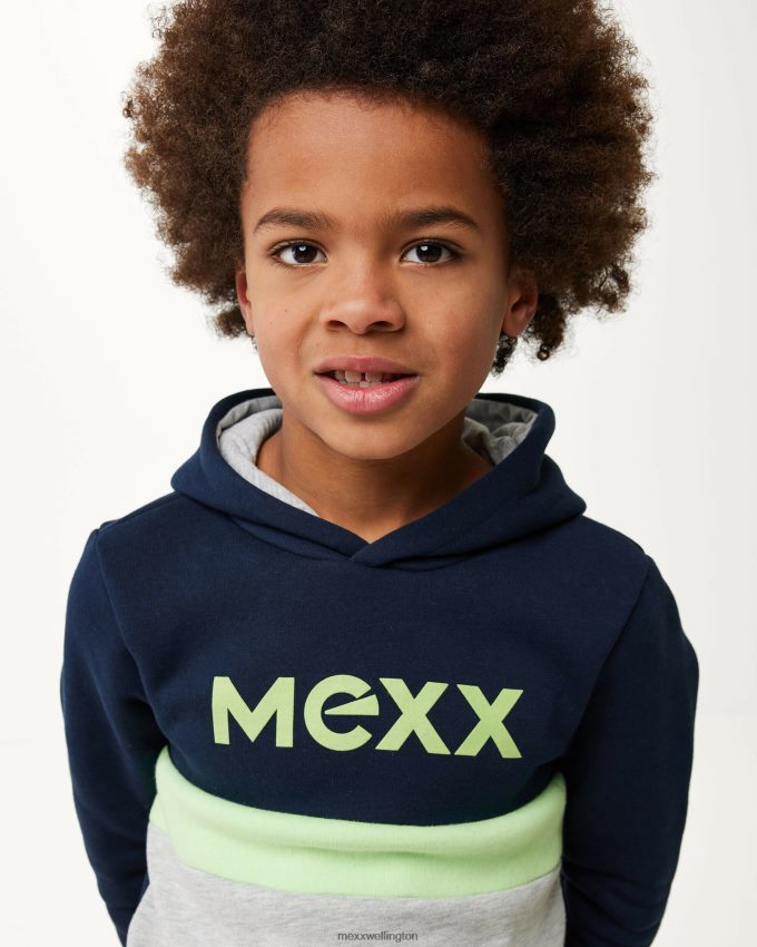 Boys Mexx Blue Colorblock sweatshirt Navy 2B480T966