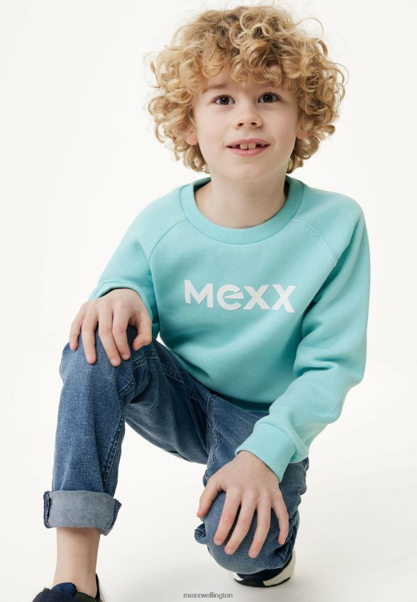 Boys Mexx Blue Crew Neck Sweater Artwork 2B480T899