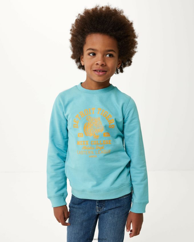 Boys Mexx Blue Crewneck artwork sweater Ocean 2B480T930