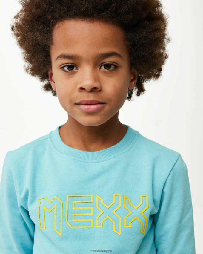 Boys Mexx Blue Crewneck logo carrier Ocean 2B480T953
