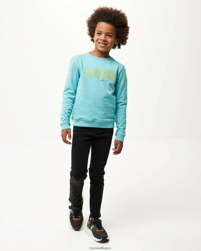 Boys Mexx Blue Crewneck logo carrier Ocean 2B480T953