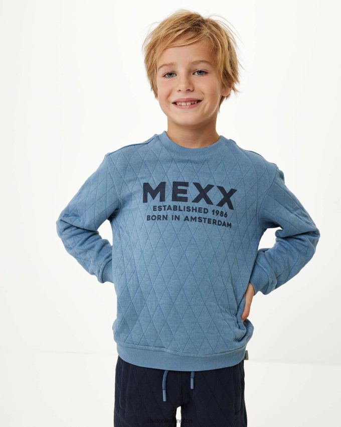 Boys Mexx Blue Crewneck sweater with quilting Mid 2B480T950