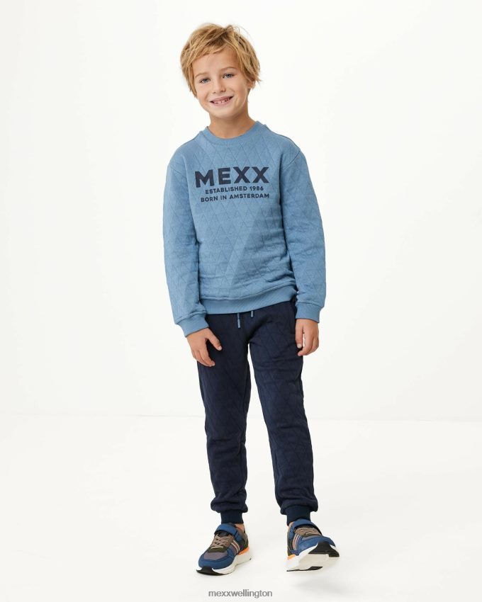 Boys Mexx Blue Crewneck sweater with quilting Mid 2B480T950
