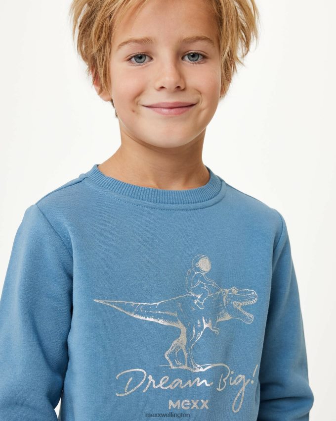Boys Mexx Blue Crewneck with artwork Mid 2B480T946