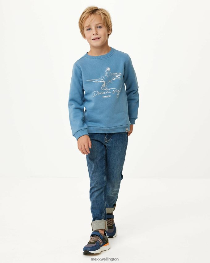 Boys Mexx Blue Crewneck with artwork Mid 2B480T946