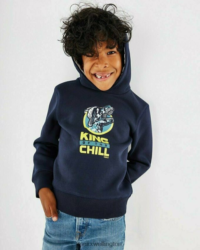 Boys Mexx Blue Hooded sweater navy 2B480T968