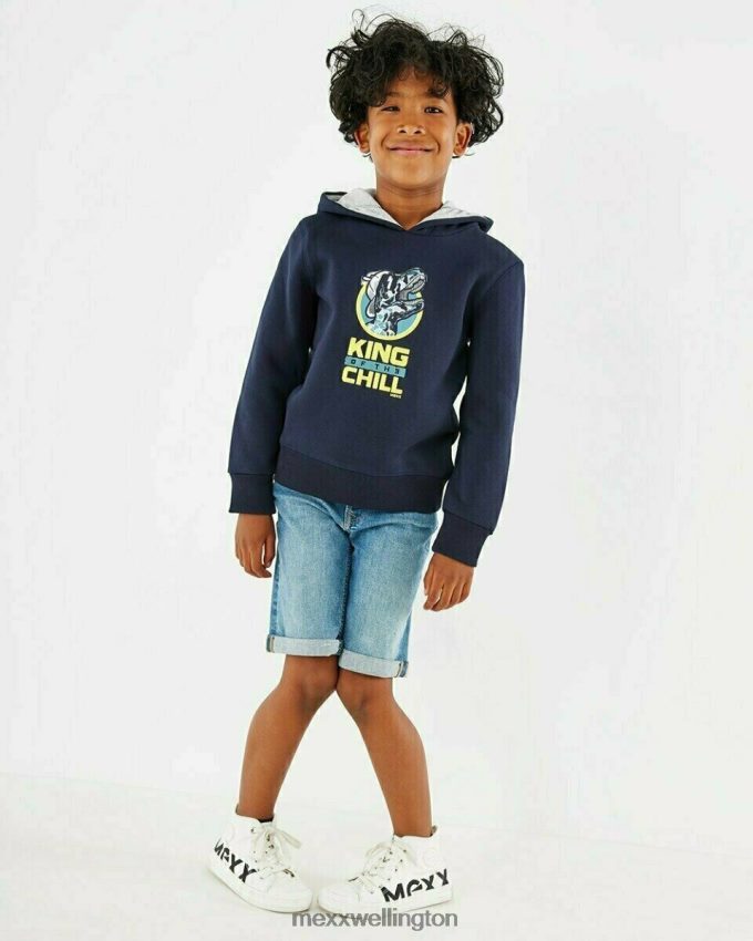 Boys Mexx Blue Hooded sweater navy 2B480T968