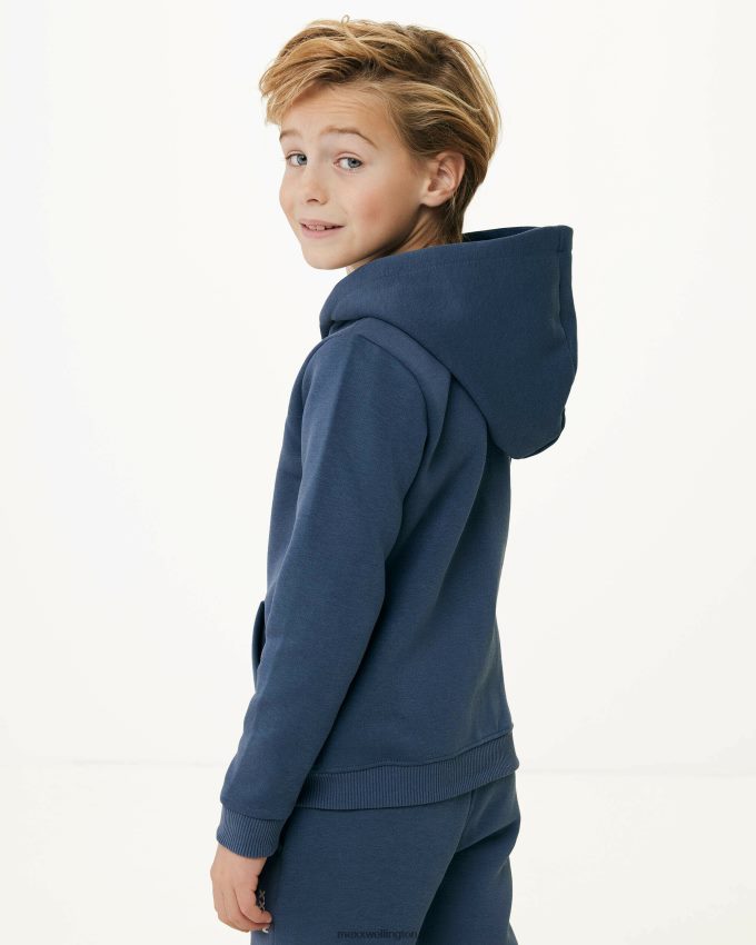 Boys Mexx Blue Hooded zipthrough Light Navy (Dark Denim) 2B480T909