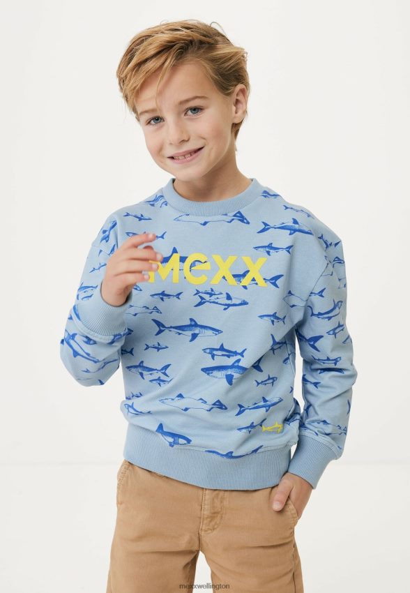 Boys Mexx Blue Sweater Print Light 2B480T885