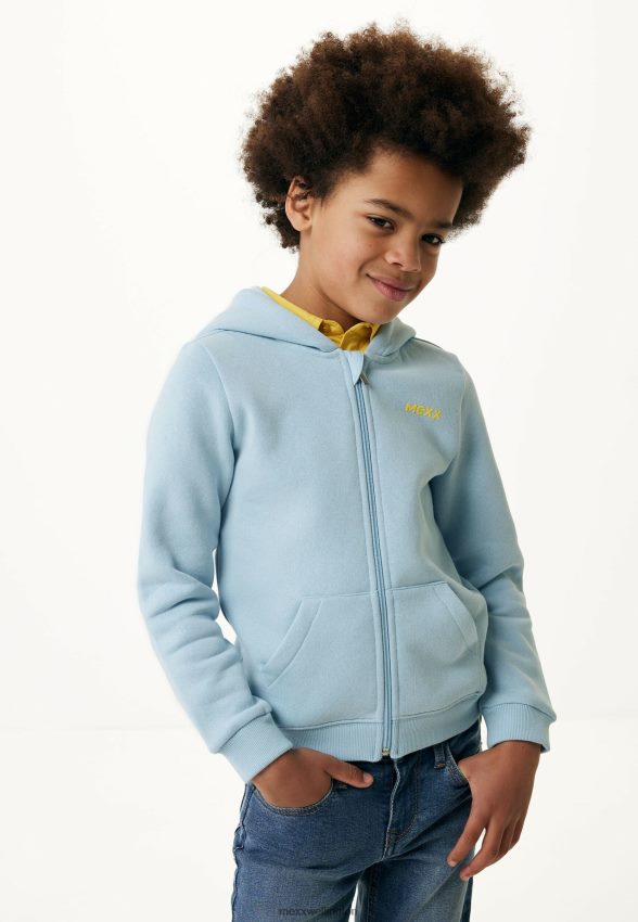 Boys Mexx Blue Zip Through Hoodie Light 2B480T889