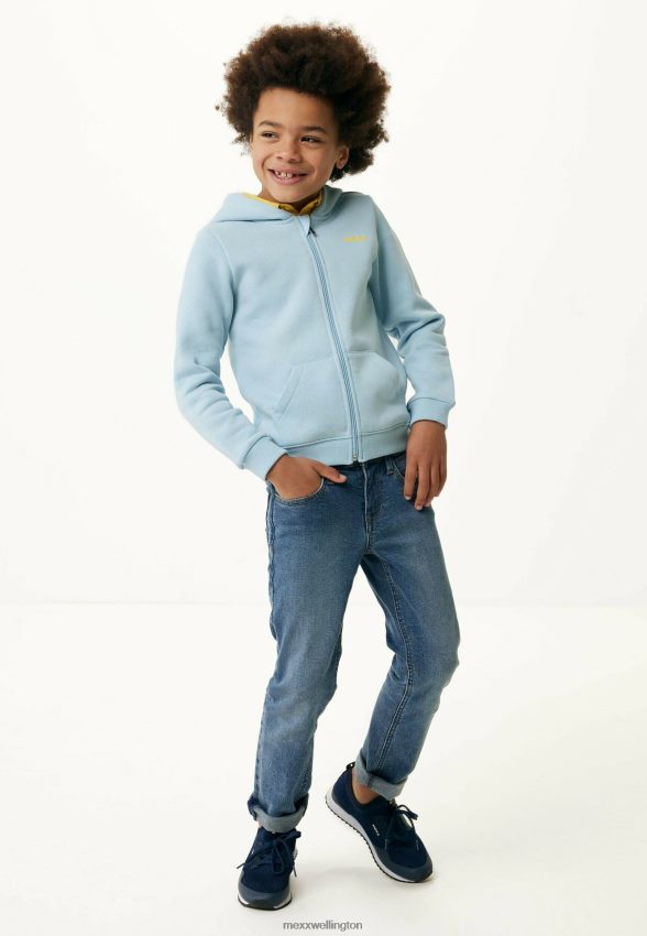 Boys Mexx Blue Zip Through Hoodie Light 2B480T889
