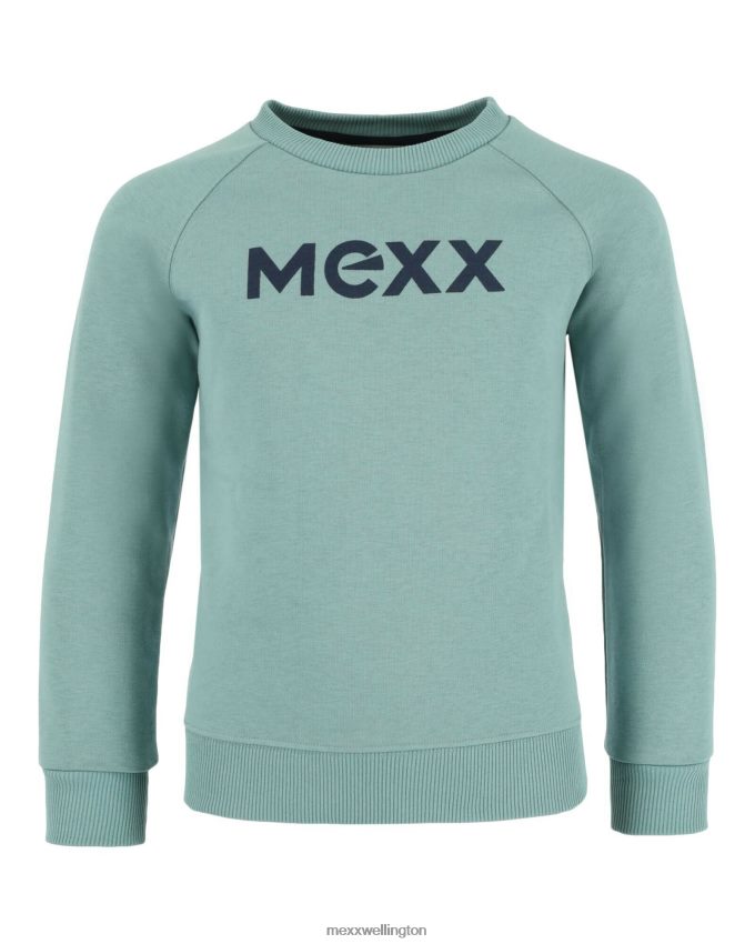 Boys Mexx Green Crew neck sweater Dark Mint 2B480T917