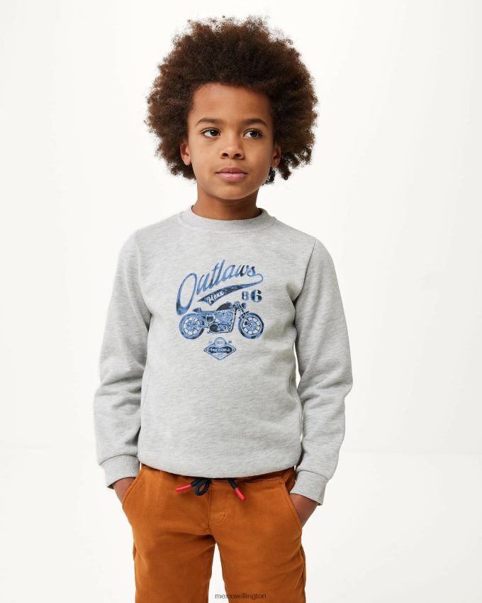 Boys Mexx Grey Crewneck artwork sweater Melee 2B480T929
