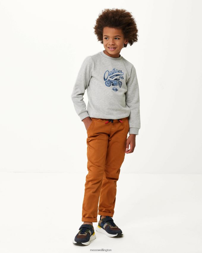 Boys Mexx Grey Crewneck artwork sweater Melee 2B480T929