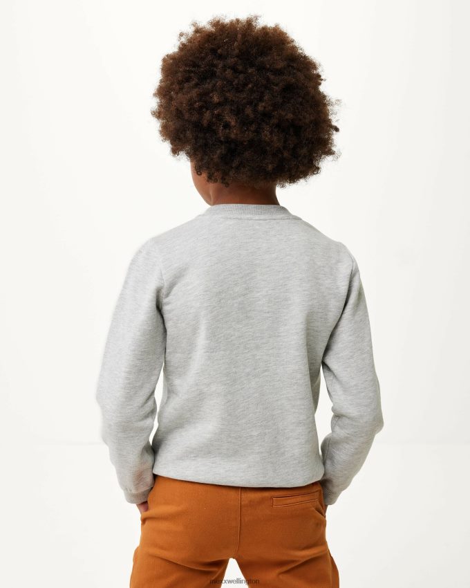 Boys Mexx Grey Crewneck artwork sweater Melee 2B480T929