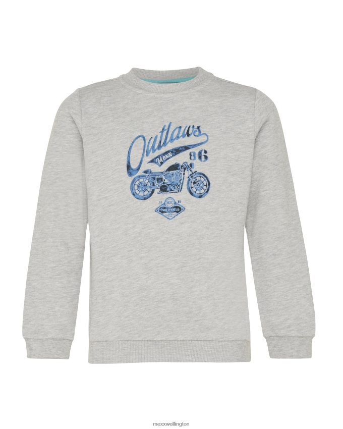 Boys Mexx Grey Crewneck artwork sweater Melee 2B480T929