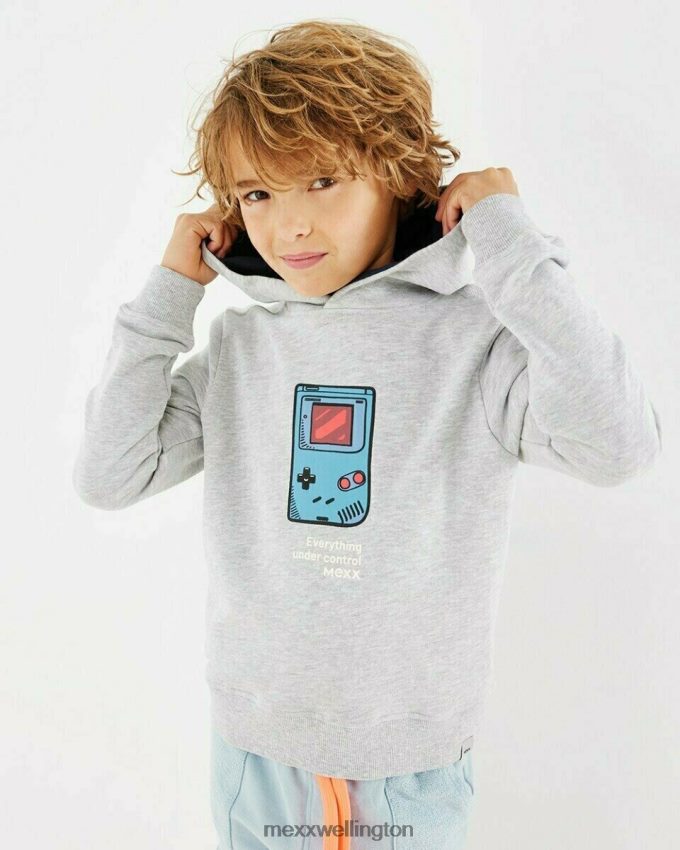 Boys Mexx Grey Hooded sweater grey melee 2B480T975
