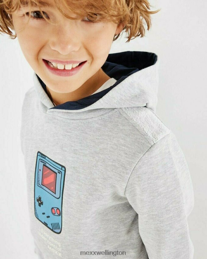 Boys Mexx Grey Hooded sweater grey melee 2B480T975