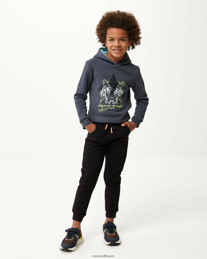 Boys Mexx Grey Hoody with artwork Dark 2B480T955