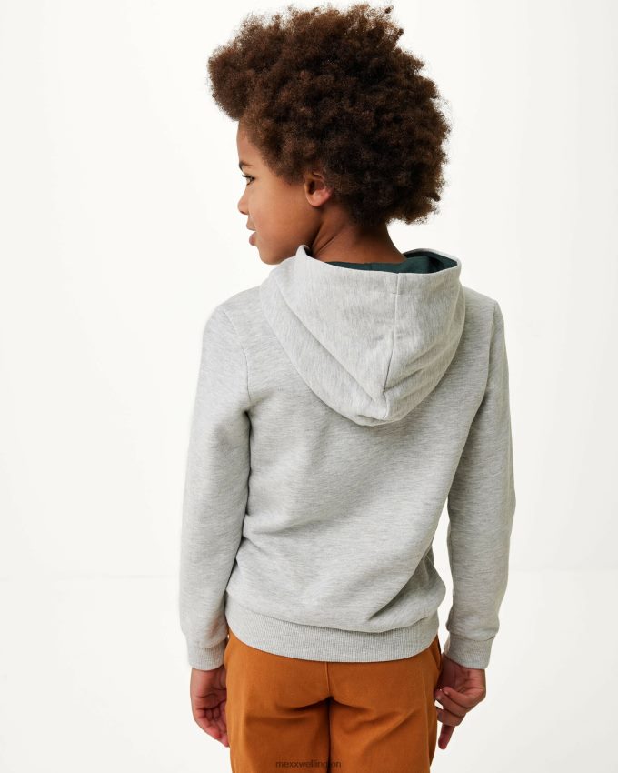 Boys Mexx Grey Hoody with artwork Melee 2B480T944