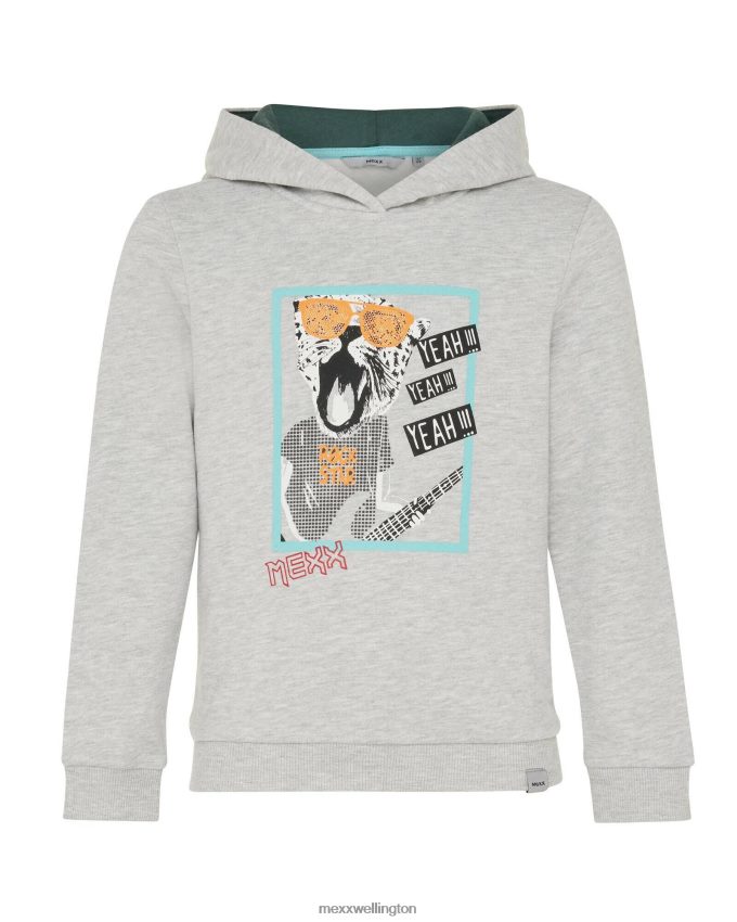 Boys Mexx Grey Hoody with artwork Melee 2B480T944