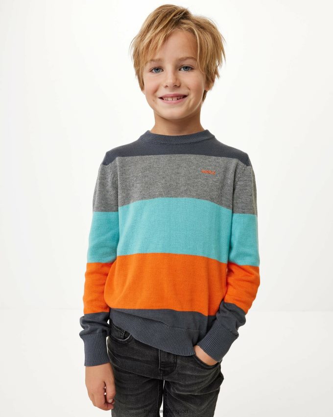 Boys Mexx Grey Striped pullover Dark 2B480T947
