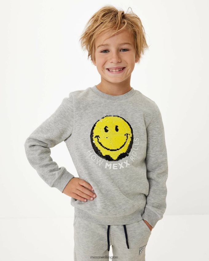 Boys Mexx Grey Two way sequince crewneck Melee 2B480T965