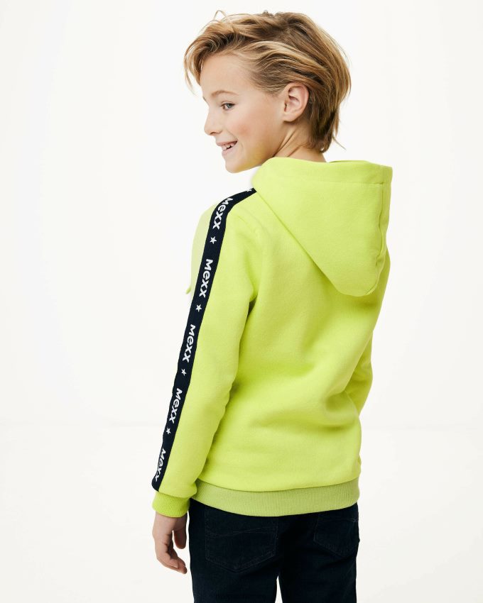 Boys Mexx Yellow Hoody with kangeroo pocket Neon 2B480T959