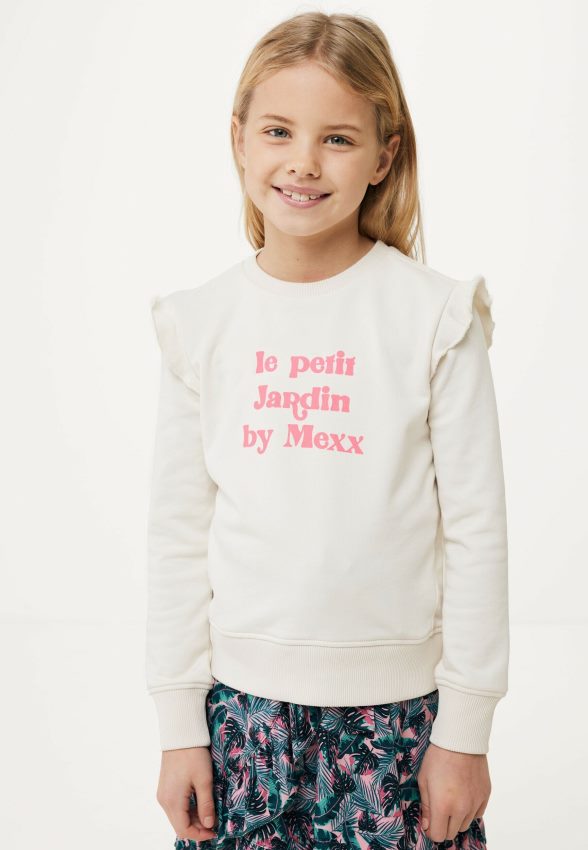 Girls Mexx Beige Sweater Ruffle Off White 2B480T753