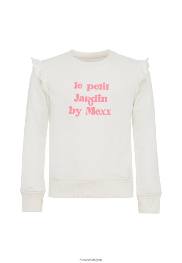 Girls Mexx Beige Sweater Ruffle Off White 2B480T753