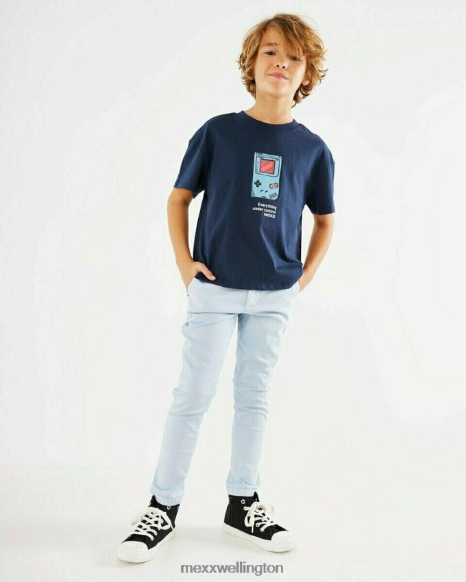 Boys Mexx Blue Artwork t-shirt navy 2B480T973