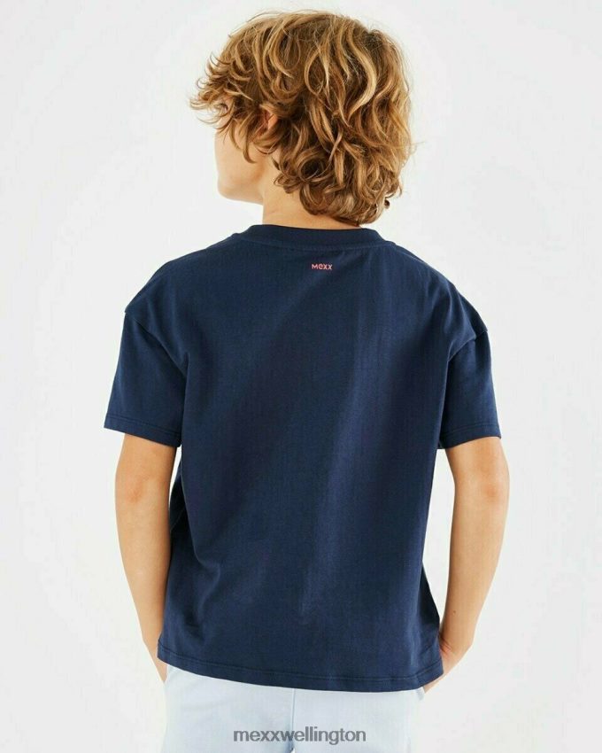 Boys Mexx Blue Artwork t-shirt navy 2B480T973