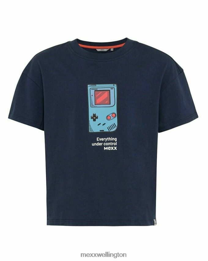Boys Mexx Blue Artwork t-shirt navy 2B480T973