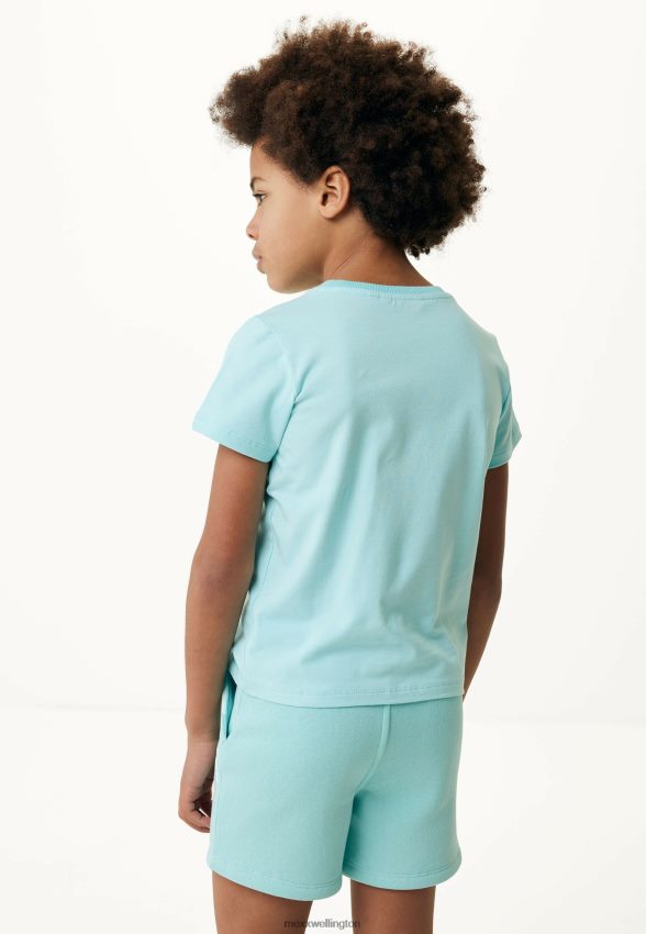 Boys Mexx Blue Short Sleeve T-shirt Rubber Print 2B480T900