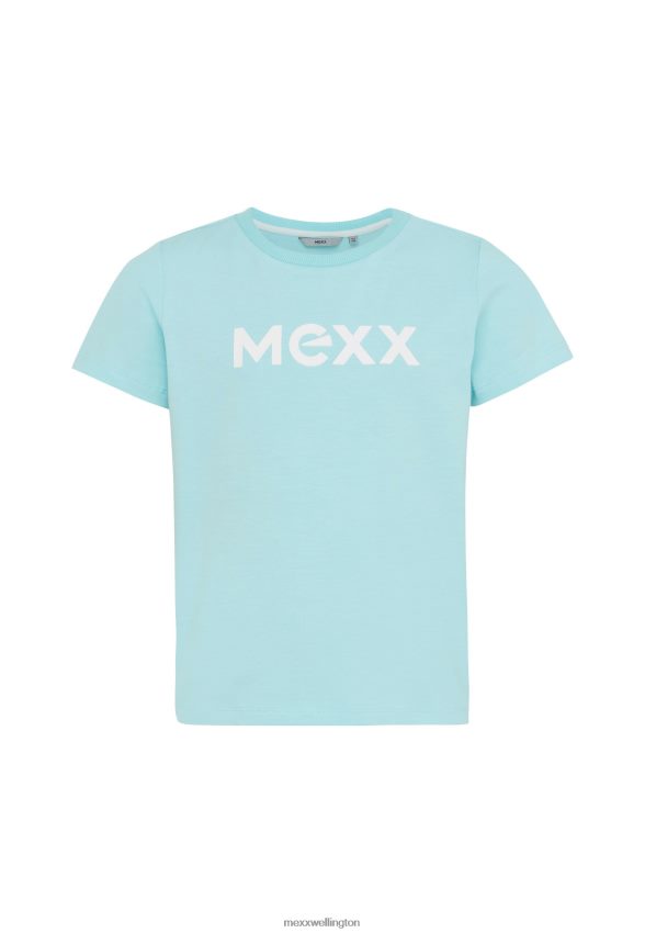 Boys Mexx Blue Short Sleeve T-shirt Rubber Print 2B480T900