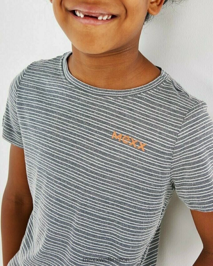 Boys Mexx Blue Striped t-shirt navy 2B480T964