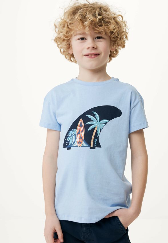 Boys Mexx Blue T-shirt Artwork Light 2B480T907