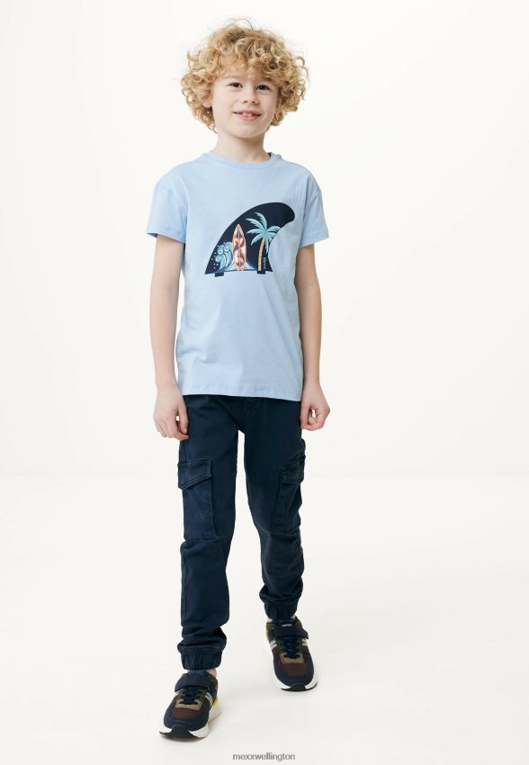 Boys Mexx Blue T-shirt Artwork Light 2B480T907
