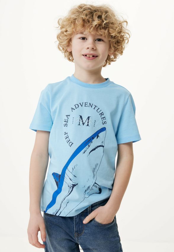 Boys Mexx Blue T-shirt Artwork Short Sleeve Light 2B480T904