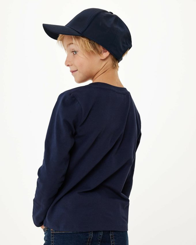 Boys Mexx Blue T-shirt with artwork Navy 2B480T957