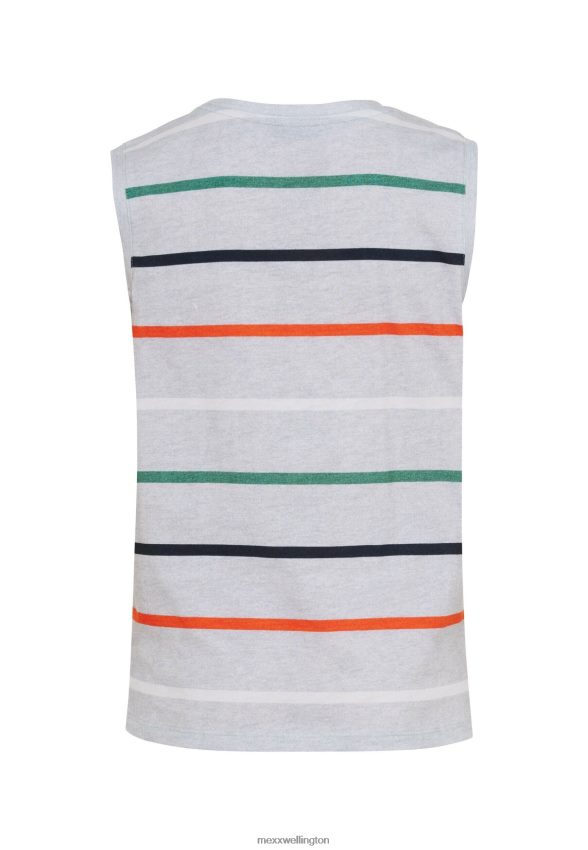 Boys Mexx Cotton Striped Tanktop Grey Melee 2B480T897