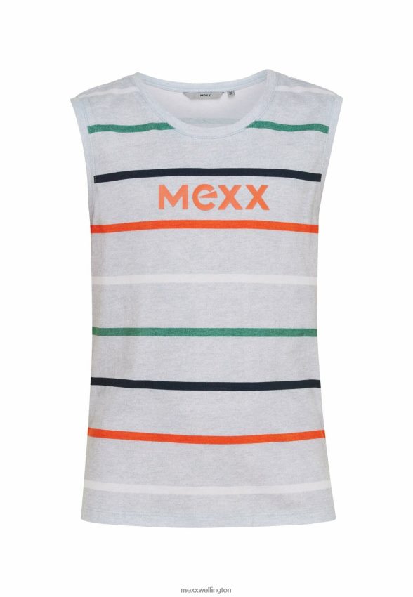 Boys Mexx Cotton Striped Tanktop Grey Melee 2B480T897