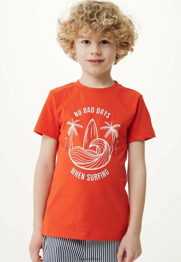 Boys Mexx Cotton T-shirt With Artwork Red 2B480T877