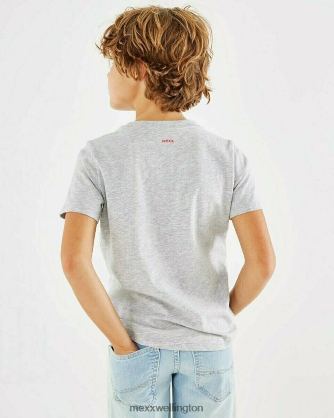 Boys Mexx Grey Artwork t-shirt grey melee 2B480T911