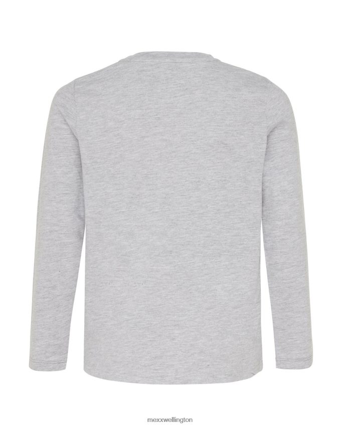 Boys Mexx Grey Long sleeve artwork t-shirt Melee 2B480T940
