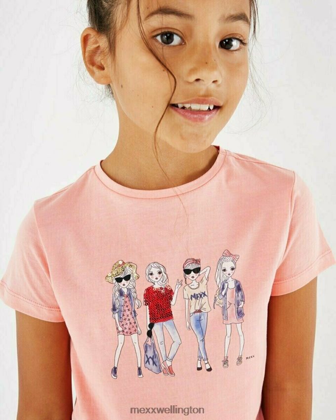 Girls Mexx Pink Artwork t-shirt 2B480T756